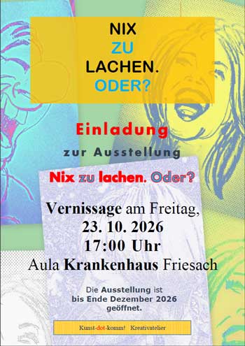 Plakat Nix zu Lachen. Oder?